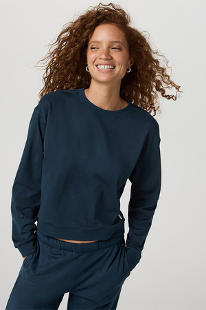 Vuori Halo Modern Crew in Blue Coast Heather