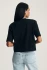 Back view of Mavi Riley black crew neck t-shirt showing smooth back yoke and finished hem