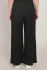 Front view of Room 34 textured wide-leg pants in black showing waistband and ribbed texture