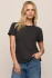 Front view of Z Supply Foundation slub tee in black sand showing crew neckline and relaxed short sleeves