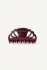 Front view of the Kōv Essentials small Icon clip in deep purple fig on a white background