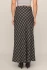 Back view of Z Supply ash black Europa plaid maxi skirt showing smooth waistband and full length hem