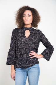 Gentle Fawn Jules Top in Black Camellia