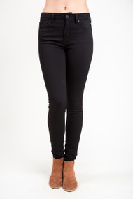 Mavi Tess High Rise Skinny in Double Black Tribeca