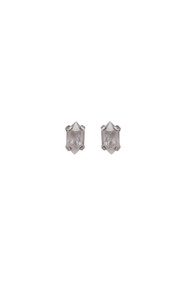 Mimi & Marge Faceted Rose Quartz Stud