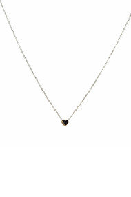 Mimi & Marge Small Heart Puff 15" Pendant in Rose Gold