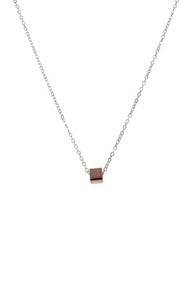 Mimi & Marge XS Box Pendant in Rose Gold