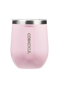 Corkcicle 12oz Stemless Tumbler in Gloss Rose Quartz