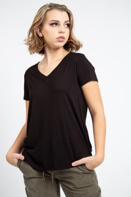 Jackson Rowe Girlfriend Tee in Black