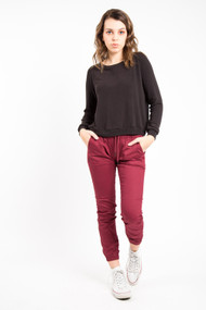 Fairplay Jogger Pant in Burgundy