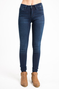 Mavi Adriana Mid Rise Skinny in Midnight Supersoft