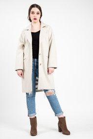 Amuse Society Siena Wool Coat in Oatmeal