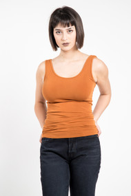 C'est Moi Bamboo Scoop Tank in Ginger