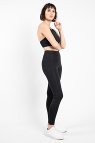 Girlfriend Collective High Rise Legging in Black