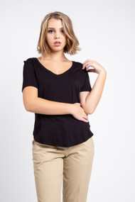 Gentle Fawn Lewis Tee in Black