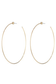 Jenny Bird Icon Hoops Medium in High Polish Gold