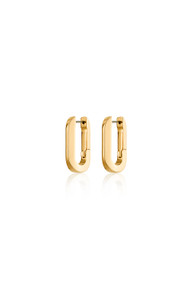 Jenny Bird U Link Hoops in High Polish Gold