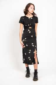 Saltwater Luxe Peg Midi Dress in Double Bloom