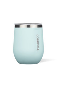 Corkcicle 12oz Stemless Tumbler in Gloss Powder Blue