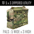 5x3 Zippered Utility Pouch - Multicam