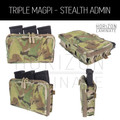 HL -Triple MagPI Pouch - Stealth Admin Front