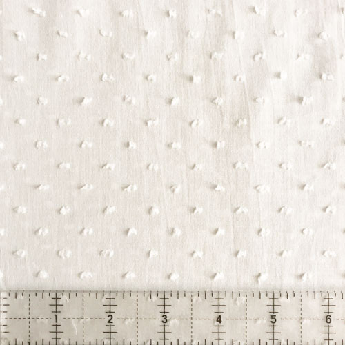 White Swiss Dot Fabric