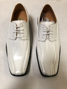 *ULTIMATE* Men’s Smooth Toe White Solid Classic Toe Dress Shoes FREE SHIPPING - SZ 9