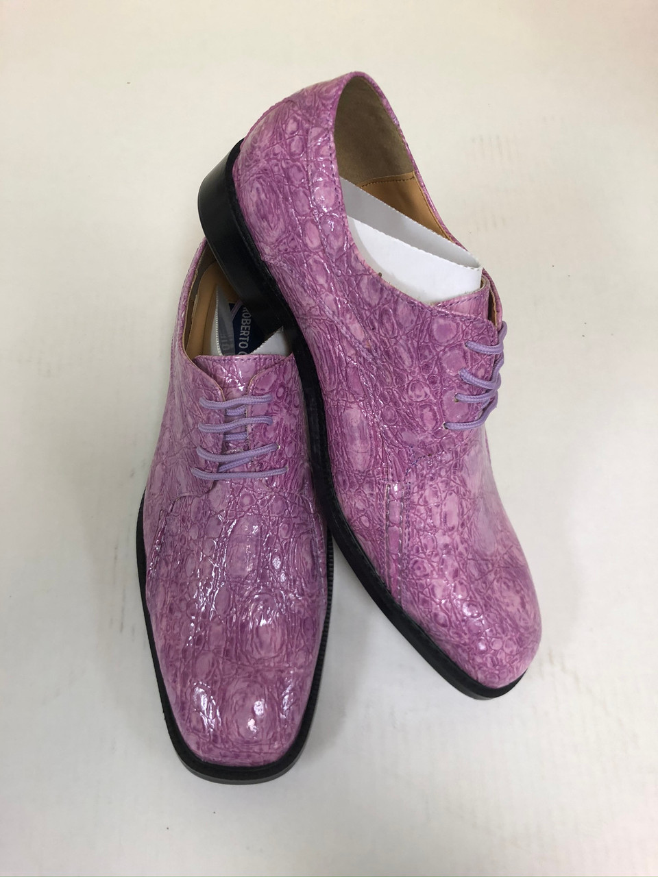*ULTIMATE* Men’s Fuchsia Pink Shiny Pointed Toe Croc