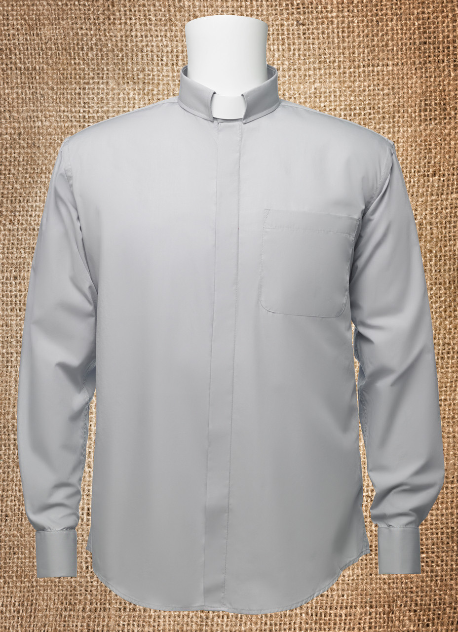 LS Neckband Shirt-Grey