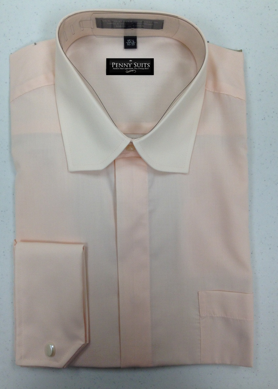 peach dress shirt