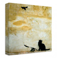 Banksy Canvas Print - Cat And Mouse