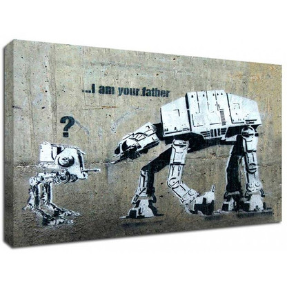Banksy Canvas Print - I am your father - The Banksy Shop
