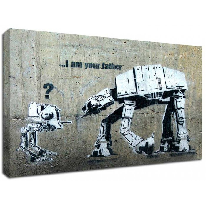Banksy Canvas Print I Am Your Father The Banksy Shop