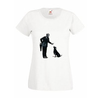 Ladies Man and Dog T Shirt