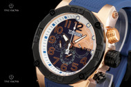 TechnoSport Unisex 44mm Swiss Quartz Multifunction Blue Silicone Strap Watch - TS-560-1