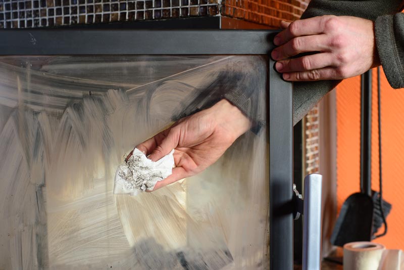 Cleaning the Glass on Your Ventless Fireplace