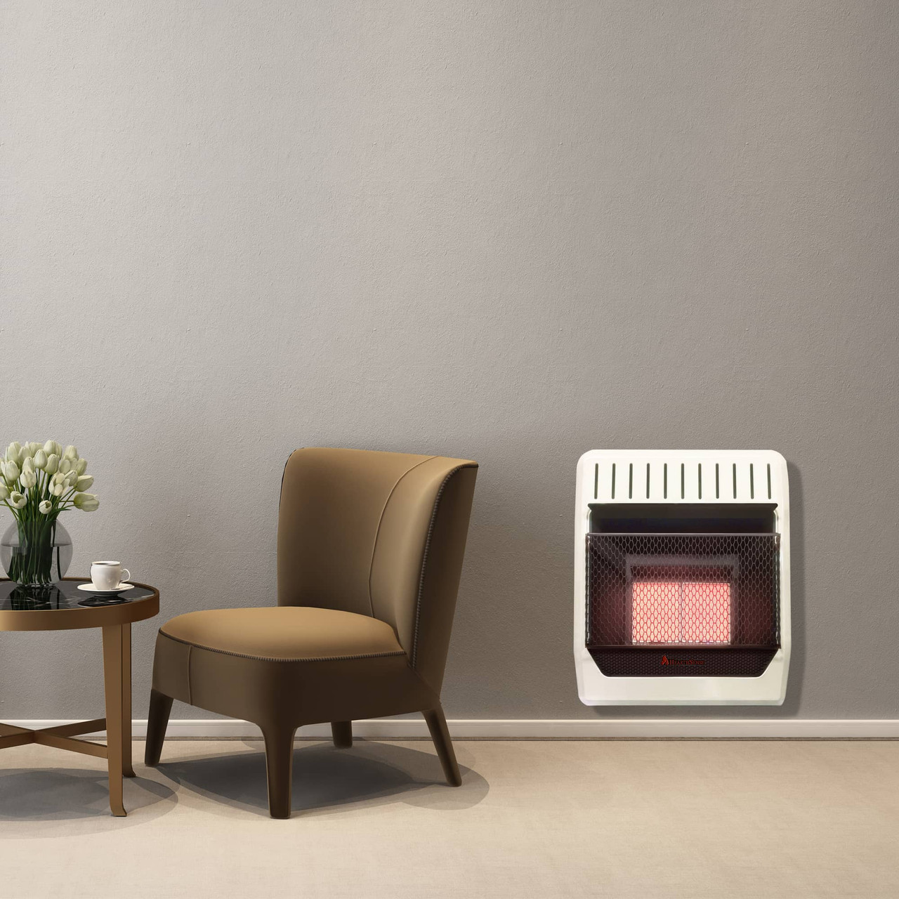 NEW HearthSense BF10M-B 10,000 BTU Ventless Dual Fuel Blue Flame Heater NEW