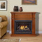 Bluegrass Living Vent Free Natural Gas Fireplace System - 26,000 BTU, Remote Control, Apple Spice Finish