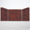 Vintage red ceramic fiber brick panels