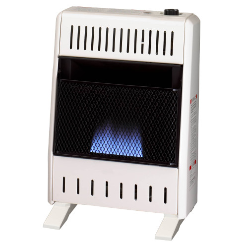 ProCom Heating Liquid Propane Ventless Blue Flame Heater With Base Feet - 10,000 BTU, Manual Control - Model# ML100HBA-B - Front