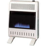 ProCom Heating Natural Gas Ventless Blue Flame Heater With Base Feet - 20,000 BTU, Manual Control - Model# MN200HBA-B