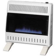 ProCom Heating Natural Gas Ventless Blue Flame Heater With Base Feet - 30,000 BTU, Manual Control - Model# MN300HBA-B