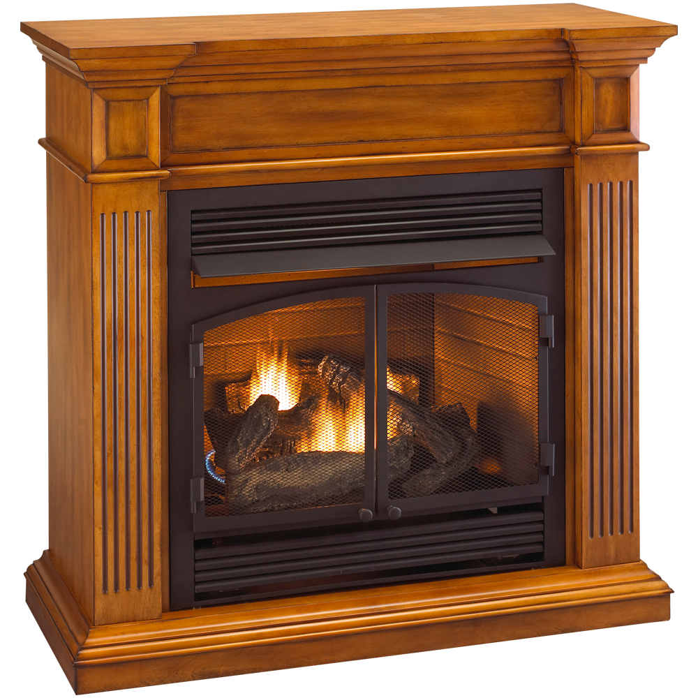 Procom Dual Fuel Ventless Fireplace 32 000 Btu Heritage Cherry Model Fbd400rtcc J Hc Factory Buys Direct