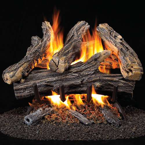 ProCom Vented Natural Gas Fireplace Log Set - 18 in. 35