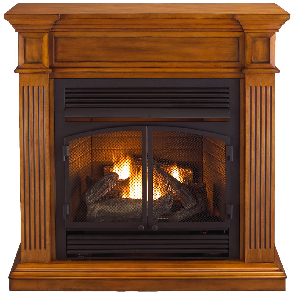 Procom Dual Fuel Ventless Fireplace 32 000 Btu Heritage Cherry Model Fbd400rtcc J Hc Factory Buys Direct