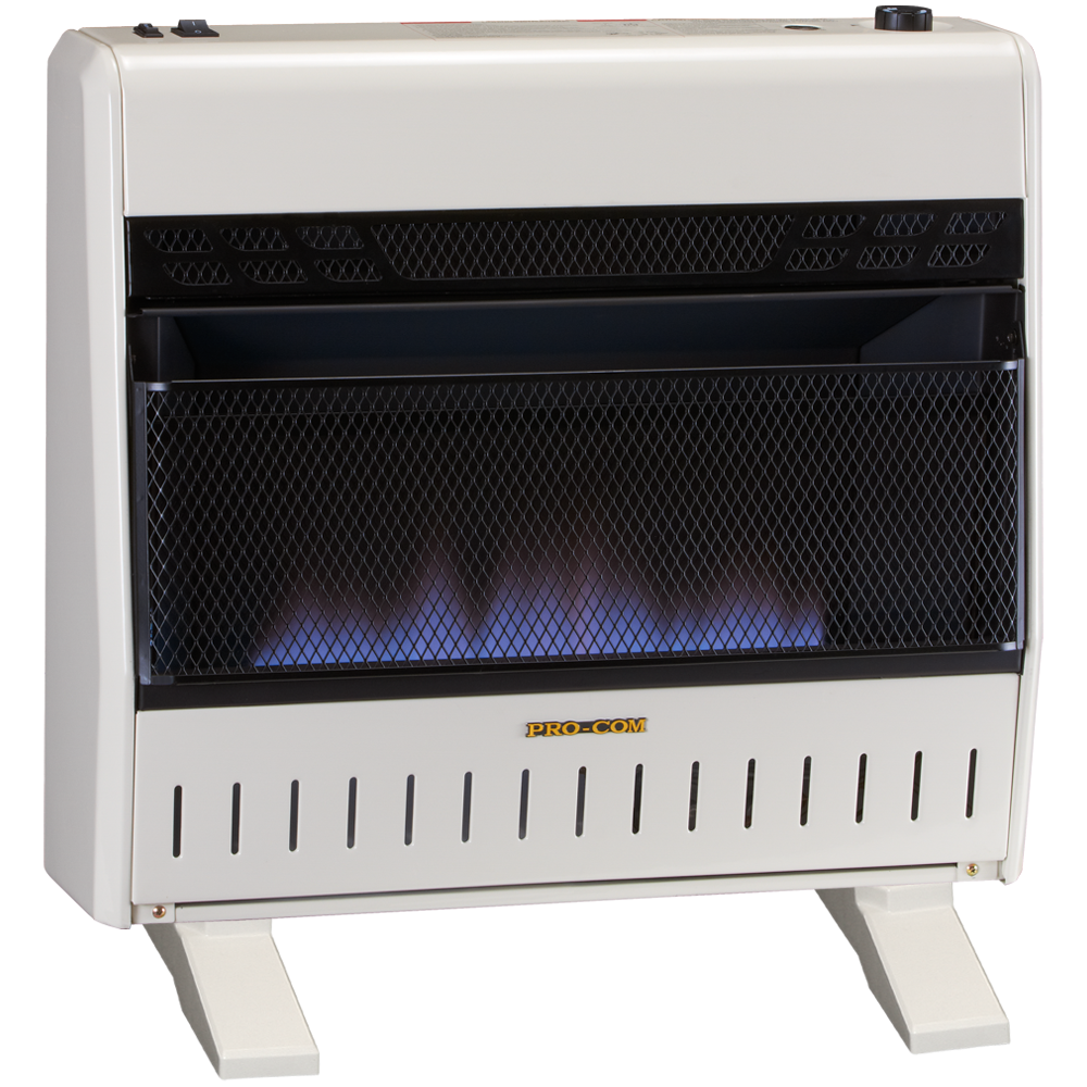 ProCom Recon Tri-Fuel Ventless Blue Flame Heater - 30,000 BTU, Model ...