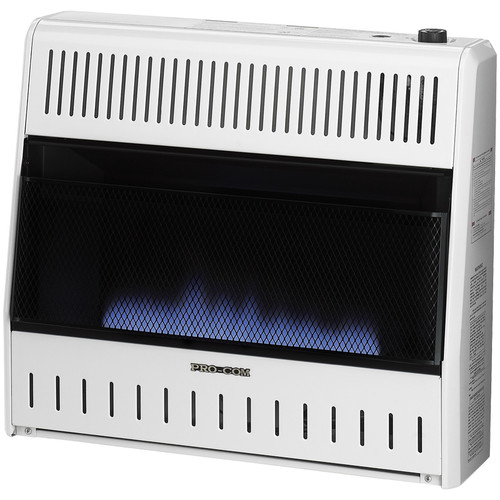 ProCom Reconditioned Dual Fuel Vent-Free Blue Flame Heater - 30,000 BTU, Model# MN300TBA