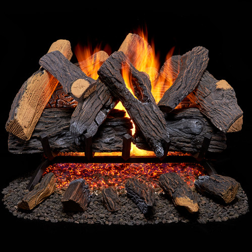 Duluth Forge Vented Natural Gas Fireplace Log Set