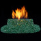 Duluth Forge Vented Fire Glass Burner With Reflective Emerald Glass