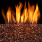 Duluth Forge Vented Fire Glass Burner With Reflective Copper Glass